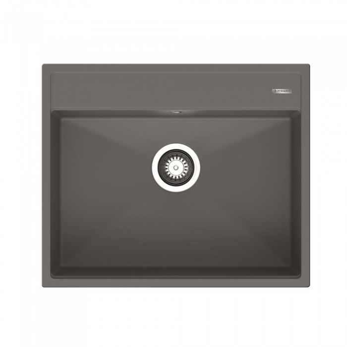 Νεροχύτης Pyramis Pyragranite Ithaka (61x51) 1B Iron Grey Ένθετος 070244411