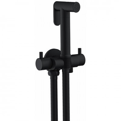 Σετ Διπλού Διακόπτη Μπιντέ (μόνο Κρύο) Black Matt Interflex DOUBLE ROUND SERIE 097883