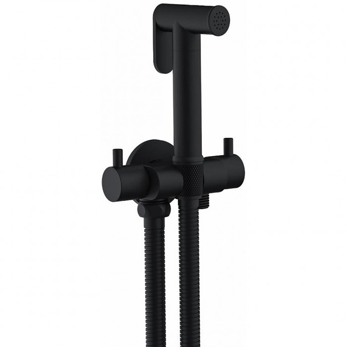 Σετ Διπλού Διακόπτη Μπιντέ (μόνο Κρύο) Black Matt Interflex DOUBLE ROUND SERIE 097883