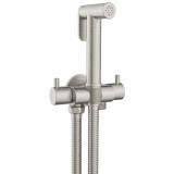 Σετ Διπλού Διακόπτη Μπιντέ (μόνο Κρύο) Brushed Nickel Interflex DOUBLE ROUND SERIE 098145