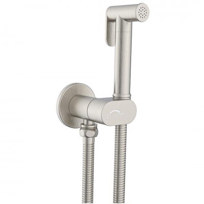 Σετ Διακόπτη Μπιντέ (μόνο Κρύο) Brushed Nickel Interflex TERRA SERIE 098148