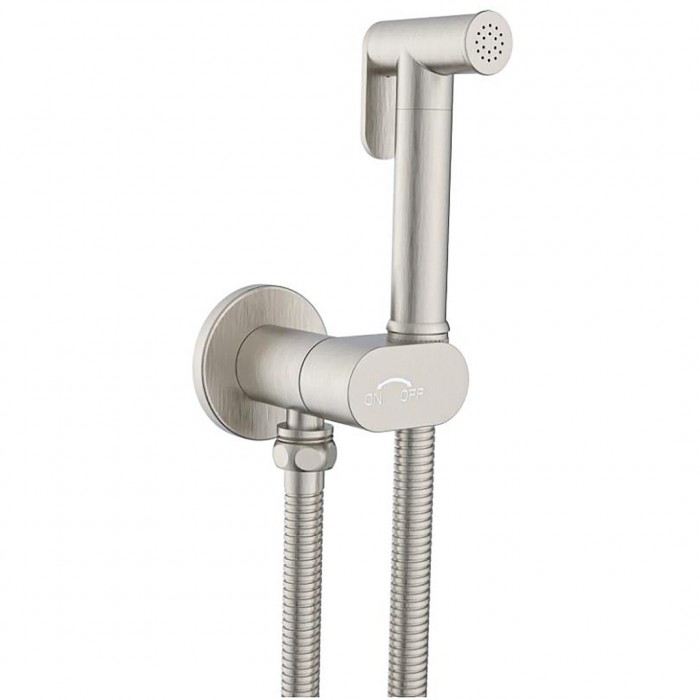Σετ Διακόπτη Μπιντέ (μόνο Κρύο) Brushed Nickel Interflex TERRA SERIE 098148