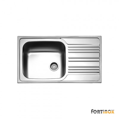 Ανοξείδωτος Νεροχύτης Valley 25185-112 (86x50) Σαγρέ