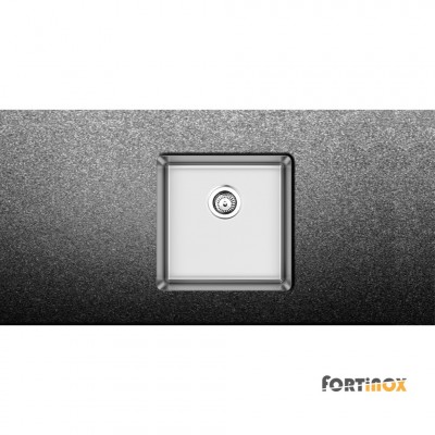 Ανοξείδωτος νεροχύτης Fortinox Squadro Υποκαθήμενος 28040-110 (44x44) 