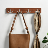 Ξύλινη Κρεμάστρα Νο4 Μελί Νίκελ Ματ σειρά 119 Frans Interior Design 119.10.01.4