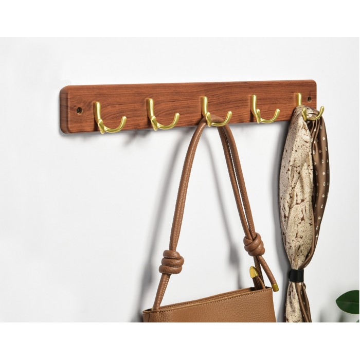 Ξύλινη Κρεμάστρα Νο5 Μελί Χρυσό σειρά 119 Frans Interior Design 119.10.04.5