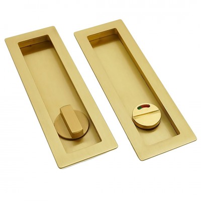 Χούφτες για Συρόμενες Πόρτες (2τεμάχια Ζευγάρι) με Κλείστρο Convex Σειρά 1507ZSAF-S02S02 Ματ Ορείχαλκος