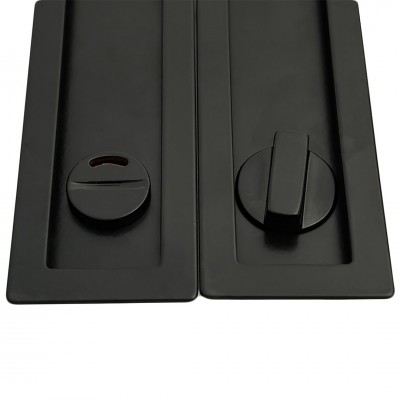 Χούφτες για Συρόμενες Πόρτες (2τεμάχια Ζευγάρι) με Κλείστρο Convex Σειρά 1507ZSAF-S19S19 Ματ Μαύρο