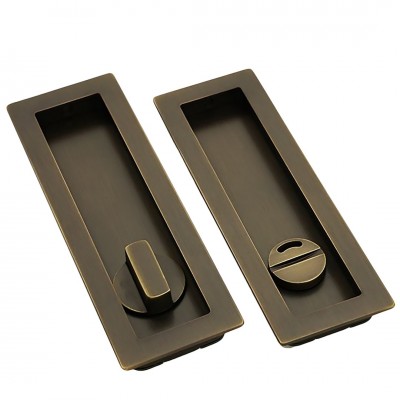 Χούφτες για Συρόμενες Πόρτες (2τεμάχια Ζευγάρι) με Κλείστρο Convex Σειρά 1507ZSAF-S73S73 Ματ Αντικέ