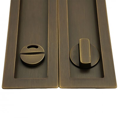 Χούφτες για Συρόμενες Πόρτες (2τεμάχια Ζευγάρι) με Κλείστρο Convex Σειρά 1507ZSAF-S73S73 Ματ Αντικέ