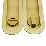 Χούφτες για Συρόμενες Πόρτες (2τεμάχια Ζευγάρι) με Κλείστρο Convex Σειρά 1509ZSAF-S02S02 Ματ Ορείχαλκος