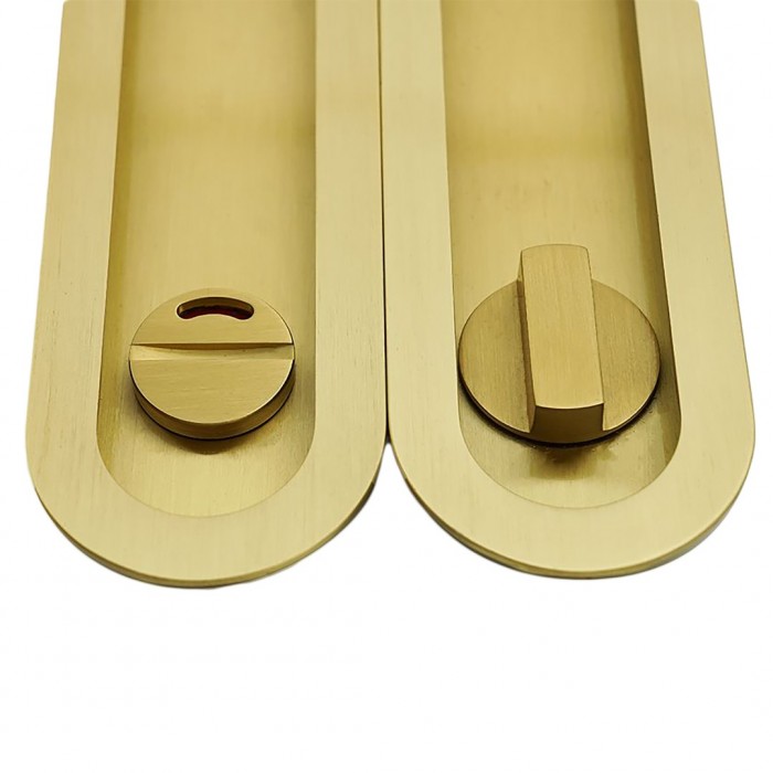 Χούφτες για Συρόμενες Πόρτες (2τεμάχια Ζευγάρι) με Κλείστρο Convex Σειρά 1509ZSAF-S02S02 Ματ Ορείχαλκος