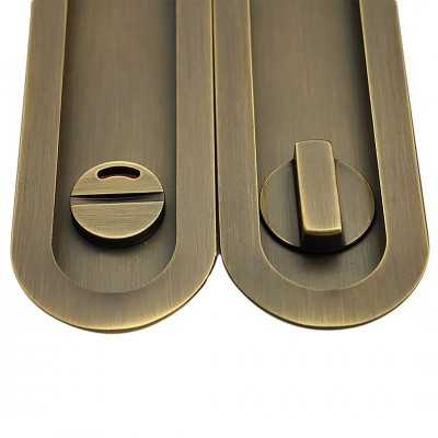 Χούφτες για Συρόμενες Πόρτες (2τεμάχια Ζευγάρι) με Κλείστρο Convex Σειρά 1509ZSAF-S73S73 Ματ Αντικέ