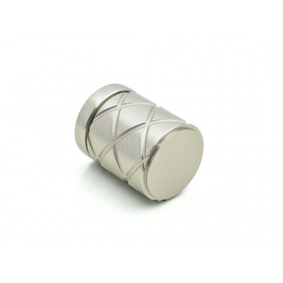 Πόμολα Πόρτας (Μονό ή Ζεύγος) Χειρολαβή με Ροζέτα Convex 2305-50RO Ματ Νίκελ S05S05