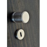 Πόμολα Πόρτας (Μονό ή Ζεύγος) Χειρολαβή με Ροζέτα Convex 2315-50RO Ματ Νίκελ S05S05