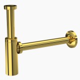 Σιφώνι Νιπτήρος Επεκτεινόμενο Στρόγγυλο Χρυσό 200-300 ABS