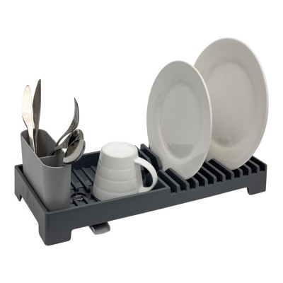 Στεγνωτήρας Νεροχύτη Πλαστικός σε Γκρι Χρώμα 19x46x13.5cm ANKOR 851454