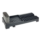 Στεγνωτήρας Νεροχύτη Πλαστικός σε Γκρι Χρώμα 19x46x13.5cm ANKOR 851454