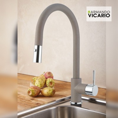 Μπαταρία Κουζίνας Granite 18780-1451 Concrete (beton) FLUO Armando Vicario Italy