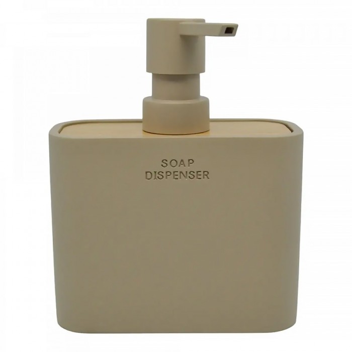 Επικαθήμενο Ντισπένσερ Πολυεστερικό Χρώμα Μπέζ με Ξύλο 11,8x5x14,3εκ. ANKOR 853892