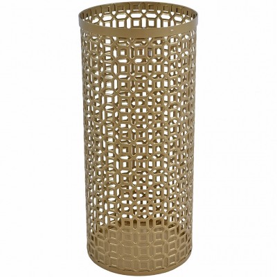 Ομπρελοθήκη Μεταλλική Χρυσή Ματ 20x20x45εκ. Ankor 829996