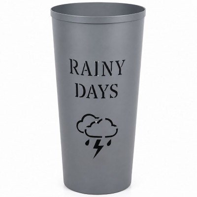 Ομπρελοθήκη Μεταλλική Γκρι Ματ Κεραυνοί 24x24x48εκ. Ankor 855858