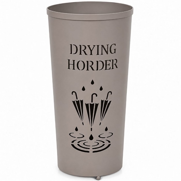 Ομπρελοθήκη Mεταλλική Taupe Drying Horder 24x24x48εκ. Ankor 855896