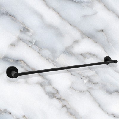 Πετσετοθήκη Επιτοίχια 60cm Μαύρη Conset C1577-620S19S19