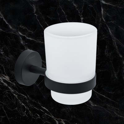 Ποτηροθήκη Επιτοίχια Black Mat Conset C1587-110S19S19