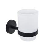 Ποτηροθήκη Επιτοίχια Black Mat Conset C1587-110S19S19