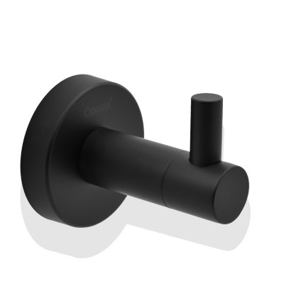 Άγκιστρο – Κρεμάστρα Μονή Μπάνιου Μαύρο Conset C1591-54