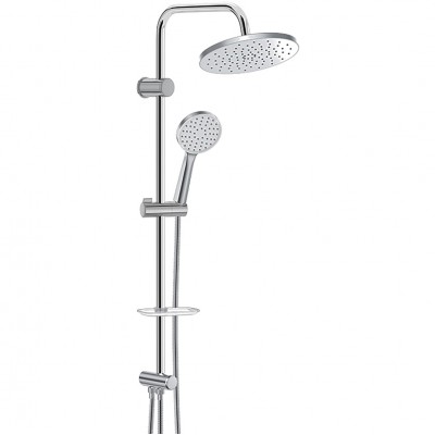 Στήλη Ντους Duscheline Στρογγυλή Dusho Mat Chrome DM-7037 Ματ Χρώμιο