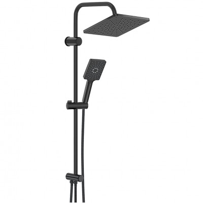 Στήλη Ντους Duscheline Τετράγωνη Pera Mat Black DM-7464  Ματ Μαύρο