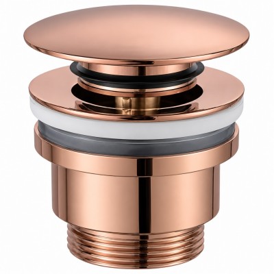 Βαλβίδα pop-up Imex VCC023 Ματ Rose Gold / Χαλκός PVD (με υπερχείλιση & χωρίς)