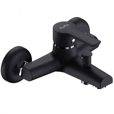 Μπαταρία Λουτρού Ορειχάλκινη Forte  M 1601-BLC Ματ Μαύρο