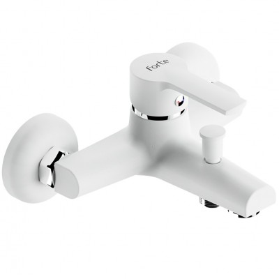 Μπαταρία Λουτρού Ορειχάλκινη Forte  M 1601-WHT Ματ Λευκό