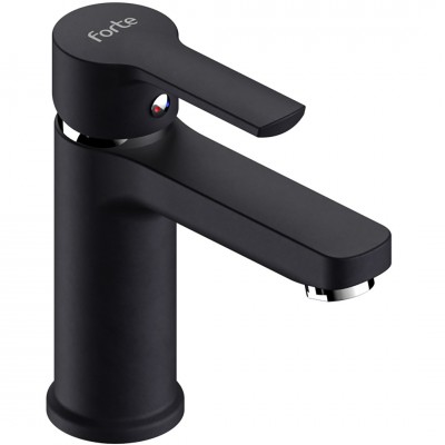 Μπαταρία Νιπτήρα Ορειχάλκινη Forte  M 1602-BLC Ματ Μαύρο