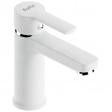 Μπαταρία Νιπτήρα Ορειχάλκινη Forte  M 1602-WHT Ματ Λευκό