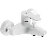 Μπαταρία Λουτρού Ορειχάλκινη Forte  M 2401-WHT Ματ Λευκό