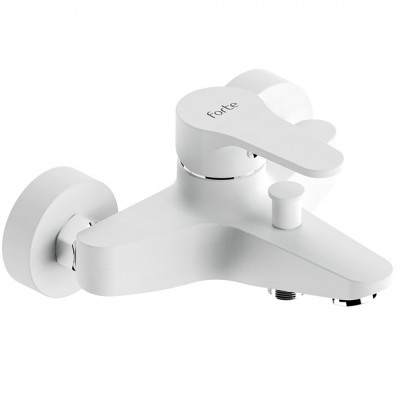 Μπαταρία Λουτρού Ορειχάλκινη Forte  M 2401-WHT Ματ Λευκό