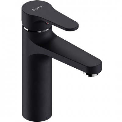 Μπαταρία Νιπτήρα Ορειχάλκινη Forte  M 2412-BLC Ματ Μαύρο