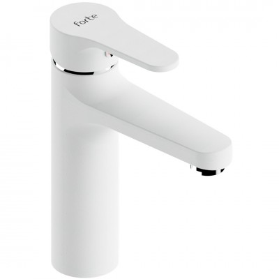 Μπαταρία Νιπτήρα Ορειχάλκινη Forte  M 2412-WHT Ματ Λευκό