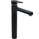 Μπαταρία Νιπτήρα Πάγκου Υψηλή (high) Ορειχάλκινη Forte M 2422-BLC Ματ Μαύρο