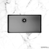 Ανοξείδωτος Nεροχύτης Apell Metamorfosis Υποκαθήμενος PVD MEM75-411 (75x44) Λείος Black PVD