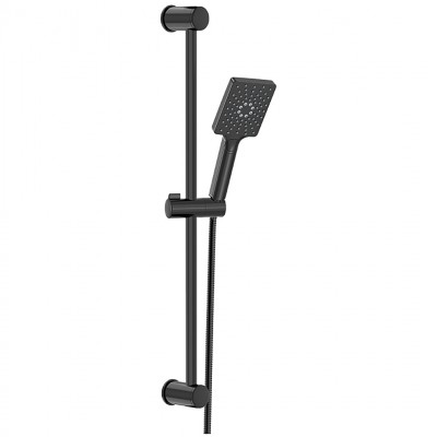 Βέργα Ντους Duscheline Τετράγωνη Pera Mat Black DM-3780 Ματ Μαύρο