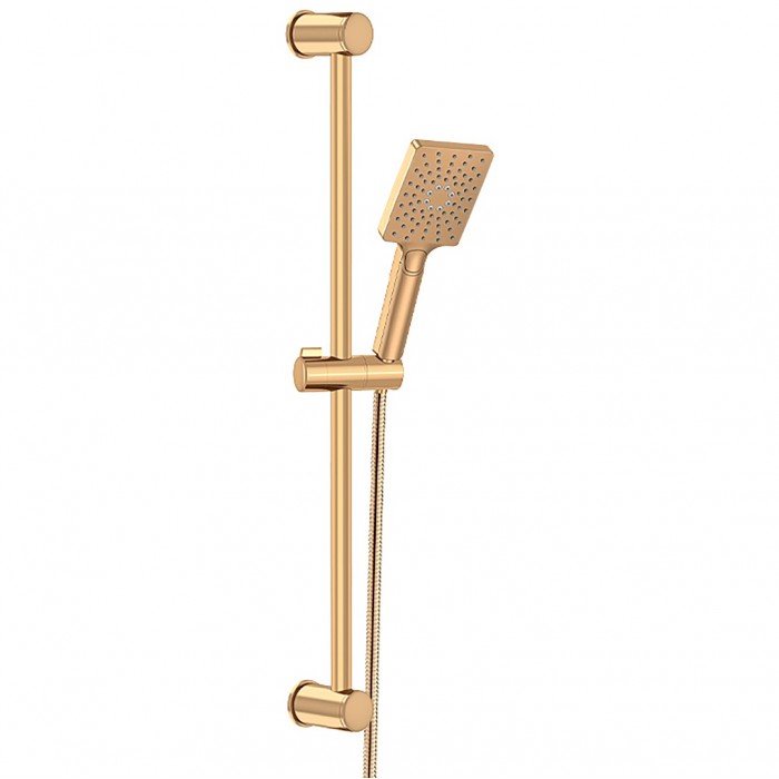Βέργα Ντους Duscheline Τετράγωνη Pera Mat Gold DM-3786 Ματ Χρυσό