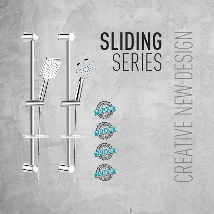 Βέργα Ντους Duscheline Στρογγυλή Icon Alpine White DM-3788 Λευκό