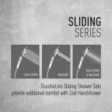 Βέργα Ντους Duscheline Στρογγυλή Icon Alpine White DM-3788 Λευκό