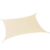 Πανί Σκίασης 2x3m 200gr/m2 Εκρού με 4 Κρίκους Ankor 831661