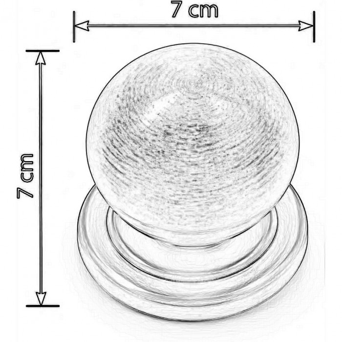 Μπούλ Eξώθυρας Import Hellas Λευκό Ματ (7cm) Β-01